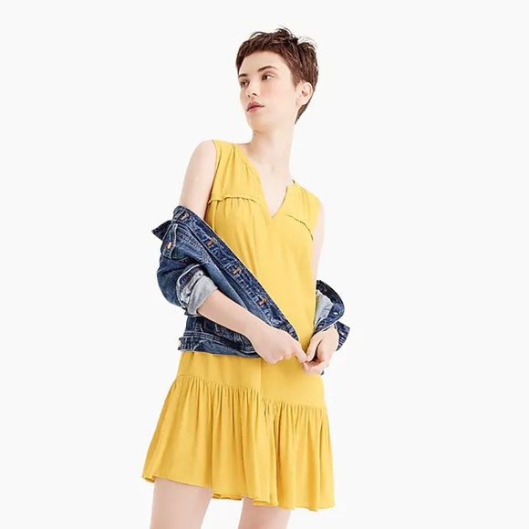 J. Crew Dresses & Skirts - J. Crew Ruffle-hem shift dress